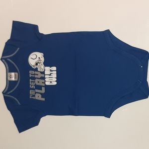 NWOT NFL Indianapolis Colts "I'm Set to Play" Onesie Size 18 months